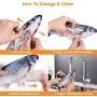 AIMICOCA Electric Moving Fish Cat Toy Realistic Moving Fish, Wiggle Fish Catnip Toys, Motion Kitten Toy, Interactive Pets Chew toys for Cat/Kitty/Kitten Fish Flop Cat Toy