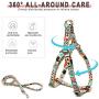Step in Dogs Harness No Pull Dog Harness Adjustable Pest Vest with Leash Dog Safety Harness Easy for Outdoor Walking Training Easy Control Harness for Small Medium Large Breed Dogs