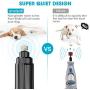 oneisall Dog Nail Grinder Clippers Upgraded 2 Speed Pet Nail Trimmer for Dogs & Cats with LED Lighting