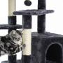 SUPERJARE Cat Tree with Extra Scratching Board & Posts, Kitten Tower Center with Plush Perch and Dangling Ball, Pet Play Condo Furniture