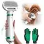 PETRIP Dog Dryer, Upgraded Dog Hair Dryer Blower, Stronger 3-in-1 Pet Hair Dryer with 2 Pet Grooming Gloves - Professional Home Pet Dryer with Slicker Brush for Medium Small Dogs Cats PETRIP Dog Dryer, Upgraded Dog Hair Dryer Blower, Stronger 3-in-1 Pet Hair Dryer with 2 Pet Grooming Gloves - Professional Home Pet Dryer with Slicker Brush for Medium Small Dogs Cats