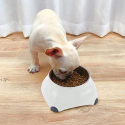 Super Design Dog Cat Bowls Melamine Stand Stainless Steel Pet Bowls for Small Medium Large Dogs and Cats
