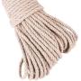 MiOYOOW 10m Cat Scratcher Rope, 4mm/6mm Twisted Sisal Rope Cat Climbing Frame Binding Rope Natural Hemp Rope or Scratching Post Tree Replacement