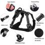 Hikiko Dog Harness No Pull Dog Harness+Dog Collar Adjustable Outdoor Metal D Buckle Easy to Control Reflective Oxford Vest for Medium and Large Dogs