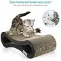 isYoung Cat Scratcher Lounge Corrugated Cat Scratcher Cardboard Protector for Furniture Couch Floor Eco-Friendly Toy - Keep Cats Fun Healthy