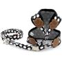 Dog Puppy Harness Vest Classic Dot No Pull Vest Harness Soft Mesh Adjustable Fabric Pet Nylon Vest Dog Harness Leash Set Leads