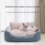ZXWCYJ Pet Beds, Small Dog Bed & Cat Bed, Warming Cozy Soft Comfort Bed for Cats, Cat Kennel Bed, with Cushion Detachable,Light Gray,6455 22.5cm ZXWCYJ Pet Beds, Small Dog Bed & Cat Bed, Warming Cozy Soft Comfort Bed for Cats, Cat Kennel Bed, with Cushion Detachable,Light Gray,6455 22.5cm