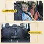 njnj 100% Waterproof Bench Car Seat Cover Protector - Strong Durable,Nonslip Dog Seat Cover for Back Seat Compatible for Middle Seat Belt,Universal Size Fits for Cars,Trucks & SUVs