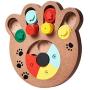 Wooden Interactive Puppy Dog Cat Feeder, Slow Food Treat Dispenser, Pet Mental Stimulation Shuffle Puzzle Toys Smart Games (Size A: 9.25''(L) 8.3''(W) 1''(H)) Wooden Interactive Puppy Dog Cat Feeder, Slow Food Treat Dispenser, Pet Mental Stimulation Shuffle Puzzle Toys Smart Games (Size A: 9.25''(L) 8.3''(W) 1''(H))