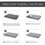 Tempcore Large Dog Bed (M/L/XL) for Small, Medium, Large Dogs Up to 50/80/110lbs -Waterproof Dog Bed with Removable Washable Cover - Orthopedic Egg Crate Foam Water Resistant Pet Mat Tempcore Large Dog Bed (M/L/XL) for Small, Medium, Large Dogs Up to 50/80/110lbs -Waterproof Dog Bed with Removable Washable Cover - Orthopedic Egg Crate Foam Water Resistant Pet Mat