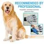 COMBOMTEK Dog Grooming Glove + Dog Nail Clippers + Dog Shampoo Brush | Pet Grooming Kit | Cat Hair Remover, Cat Nail Trimmer, Cat Bath Brush