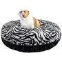 Bessie and Barnie Signature Zebra / Black Puma Extra Plush Faux Fur Bagel Pet / Dog Bed (Multiple Sizes) Bessie and Barnie Signature Zebra / Black Puma Extra Plush Faux Fur Bagel Pet / Dog Bed (Multiple Sizes)