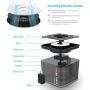 DADYPET Cat Water Fountain 84oz/2.5L Pet Fountain with 5 Filters, Auto Power Off Pump with LED Light, Automatic Pet Drinking Fountain with Silent Pump(<20dB) , Translucent for Water Level Visible