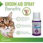 Vetoquinol Groom-Aid Detangler & Deodorizer Spray for Dogs & Cats, 7oz