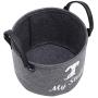 Morezi Round Felt Dog Toy Basket, Dog Toy Box, Basket Chest Organizer with Handles - Perfect for organizing pet Toys, Blankets, leashes and Food Morezi Round Felt Dog Toy Basket, Dog Toy Box, Basket Chest Organizer with Handles - Perfect for organizing pet Toys, Blankets, leashes and Food