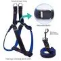 Bark Lover Dog Harness Leash and Collar Matching Sets for Small Puppy Medium Large Dogs Pets, Heavy Duty Nylon with Denim Design, Perfect Accessories for Walking Training Your Dog Bark Lover Dog Harness Leash and Collar Matching Sets for Small Puppy Medium Large Dogs Pets, Heavy Duty Nylon with Denim Design, Perfect Accessories for Walking Training Your Dog