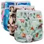 vecomfy Washable Dog Diapers Female for Small Dogs,(4 Pack) Premium Reusable Leakproof Large Doggie Nappies,L vecomfy Washable Dog Diapers Female for Small Dogs,(4 Pack) Premium Reusable Leakproof Large Doggie Nappies,L