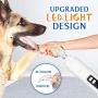 Dog Nail Grinder 2020 Upgraded, Pawcute Dog Nail Clippers with LED Light, 3-Speed Pet Nail Trimmer Electric Nail File for Large Small Medium Dogs & Cats