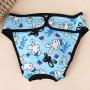 Comidox Premium Dog Diapers Female (Pack of 2) with Velcro Washable Reusable Sanitary Panties for Small to Large Dogs S Rabbit ?€損ink Rabbit -Blue
