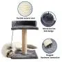 TunTenDo Cat Climbing Frame Solid Wood sisal Small Pillar cat Tree cat Supplies Tease Cats wear-Resisting Jumping Toy Manufacturers spot