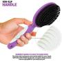 Soft Bristle Dog Brush for Short Haired Cats Or Dogs - Firm Bristles to Remove Dust, Dirt, and Loose Fur - Hook and Rubber Handle
