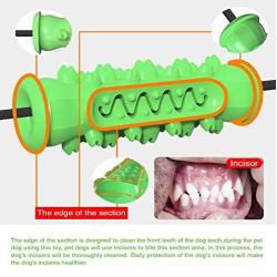 CHZHENG Dog Chew Toothbrush, Double Sucker Pull Rope Dog Toy Dog Teeth Cleaning Massager for Puppy Small Large Dog Teeth Cleaning/Chewing/Playing/Treat Dispensing