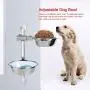 Yosoo- Adjustable Raised Bowls,Double Bowl Stainless Steel Bowls Elevated Dog Feeder Adjustable Dog Feeder for Small Medium Large Dogs Cats Pets Yosoo- Adjustable Raised Bowls,Double Bowl Stainless Steel Bowls Elevated Dog Feeder Adjustable Dog Feeder for Small Medium Large Dogs Cats Pets