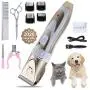 Deeto Dog Clippers, Upgraded Dog Grooming kit,Clippers Low Noise Dog Hair Trimmer with Comb Guides Rechargeable Cordless Pet Clippers for Cats, Dogs, Other Pets