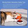 MOLATIN 2 Pack Electric Flopping Fish Catnip Toy,Wiggle Fish Cats Kicker Toys,Realistic Moving Floppy Dancing Fish,Funny Interactive Plush Chewing Pillow for Cat Motion Kitten Indoor Exercise