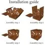 Cardboard Cat House for Indoor - Decorative Cat Hideaway Box Playhouse Toy Pet Lounge Made of Recyclable Cardboard Cardboard Cat House for Indoor - Decorative Cat Hideaway Box Playhouse Toy Pet Lounge Made of Recyclable Cardboard