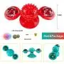 JHT 2PACK Windmill Cat Toy Turntable Teasing Toys with Two Flash Lights Four Catnip Two Balls Strong Suction Cup Spinning Cat (Blue &Red) JHT 2PACK Windmill Cat Toy Turntable Teasing Toys with Two Flash Lights Four Catnip Two Balls Strong Suction Cup Spinning Cat (Blue &Red)