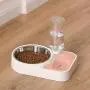 PETCARE Pets Water and Food Bowls with Automatic Water Dispenser for Small or Medium Size Dogs Cats PETCARE Pets Water and Food Bowls with Automatic Water Dispenser for Small or Medium Size Dogs Cats