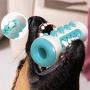 UHKZ Tough Dog Chew Toys for Aggressive Chewers-Nearly Indestructible Non-Toxic Nylon and Natural Durable Rubber Chew Toys Bone for Large Medium Dogs.