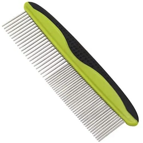 MG+ Dog Comb, Cat Comb with Rounded and Smooth Ends Stainless Steel Teeth and Non-Slip Grip Handle, Pet Comb for Long and Short Haired Dogs, Cats and Other Pets MG+ Dog Comb, Cat Comb with Rounded and Smooth Ends Stainless Steel Teeth and Non-Slip Grip Handle, Pet Comb for Long and Short Haired Dogs, Cats and Other Pets
