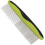 MG+ Dog Comb, Cat Comb with Rounded and Smooth Ends Stainless Steel Teeth and Non-Slip Grip Handle, Pet Comb for Long and Short Haired Dogs, Cats and Other Pets