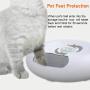 JEMPET Automatic Pet Cat Dog Feeder-Donut Shape 6-Meal with Programmable Timer-Power by USB/Battery-Auto Dispenser for Cat & Small / Medium Dog