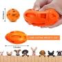 WLHOPE Squeaky Dog Chew Ball Dog Rubber Football Toy for Cast Throwed Training of Medium and Large Dogs Help Dogs Relieve Boredom and Regulate Emotions (Orange)