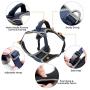 Petties&Sweeties No Pull Dog Harness，Reflective Adjustable Soft Padded Vest Unique Colors,with a Easy Control Training Handle,with Poop Bags