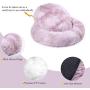 Vivaglory Super Cozy & Warm Donut Pet Bed+Dog Bowls