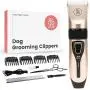 Pawtrender Cordless Dog Hair Clippers Low Noise USB Rechargeable Pet Grooming Kit for Dogs Cats with Thick Coats