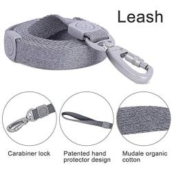 DOGNESS Comfortable Series - Harness and Leash Sets - Adjustable Lengths, Soft,Sustainable and Eco-Friendly Cotton for Small and Medium and Large Dogs Training, Walking, Running