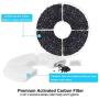 FRETOD 6 Pack Cat Fountain Filter 5/5.5 inch Replacemnt for 1.6&2/3 L Catit Flower Fountain - Enhanced Filtration for 180 Days Stay Cats Healthy