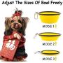 Kathy Large Collapsible Dog Bowls, 2 Pack Portable Foldable Cup Water Bowls with Carabiner Clip for Travel for Pet Cat Food Feeding