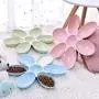 ocijf179 Pet Bowl Creative Cat Food Utensils Petal Multi-Cell Kitten Bowl PP Pet Feeder Supply - Blue ocijf179 Pet Bowl Creative Cat Food Utensils Petal Multi-Cell Kitten Bowl PP Pet Feeder Supply - Blue