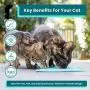 Lickimat Classic Cat Slow Feeders for Feline Boredom and Anxiety Reduction; Perfect for Food, Treats, Yogurt, or Peanut Butter. Fun Alternative to a Slow Feed Cat Bowl or Dish!