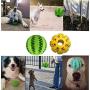 LXYCD Rubber bite Resistant Watermelon Ball, Teeth Cleaning Ball, Dog Toy Ball, Teeth Cleaning, Safe and Non-Toxic Mint Rubber Toys are Strong and bite Resistant