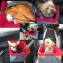 Legendog Dog Car Seat, Pet Booster Portable Travel Pet Car Seat Carrier for Dogs & Cats, Waterproof Pet Booster Carrier with Cushion & Adjustable Strap