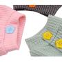 Woo Woo Pets Cute Animal Soft Coats Pet Dog Cotton Pajamas Pets Stripes Jumpsuit Clothes