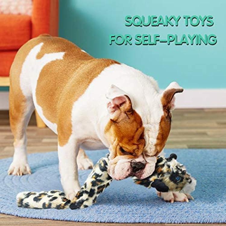 SHARLOVY Dog Squeaky Toys No Stuffing 6 Pack Dog Toys Crinkle Dog Toys for  Small Dogs Durable Dog Chew Toys Plush Cute Animals Natural Puppy Toys for