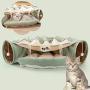 Tylu Toy Foldable Cat Tunnel Cat Aisle Cat Bed Spring and Summer Machine Washable Waterproof Bottom Warming 2 in 1 Foldable Cave House Shape Nest Pet Sleeping Bed for Dogs & Cats